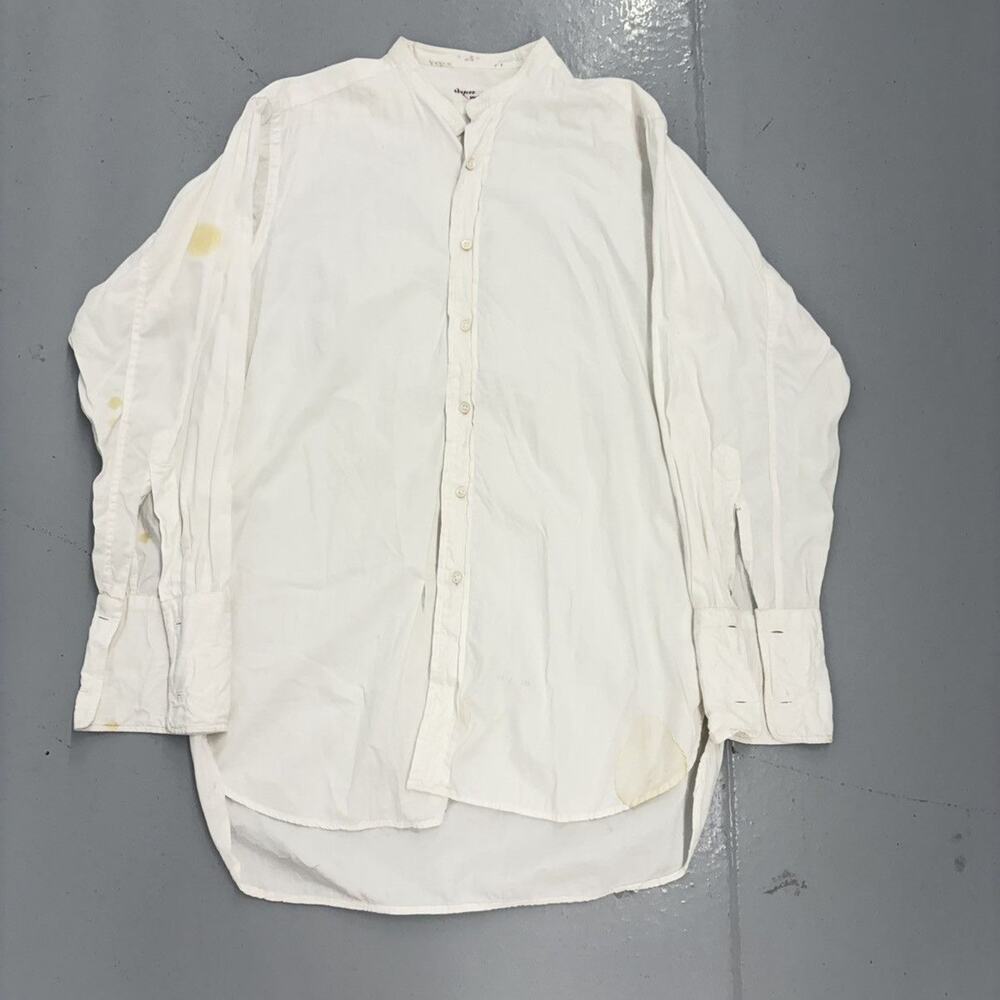 Vintage 40s Sanford White Sanforized Cotton Shirt